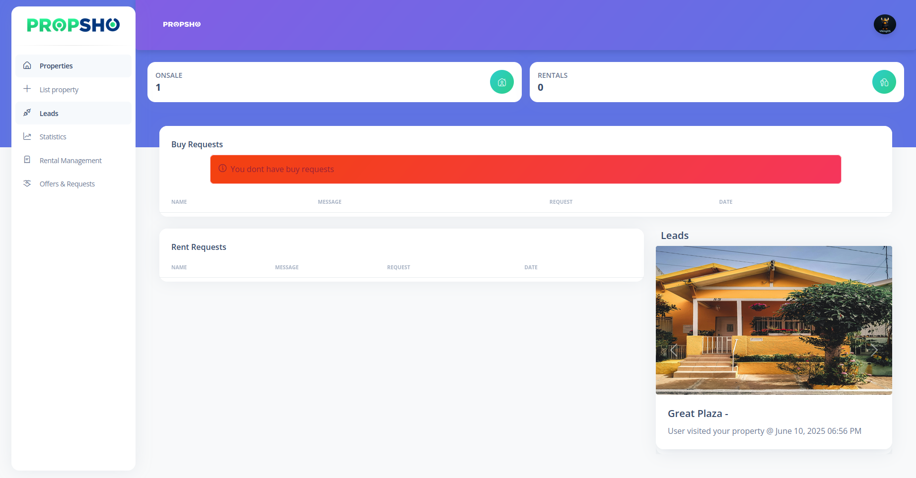 Contact Agent on Propsho